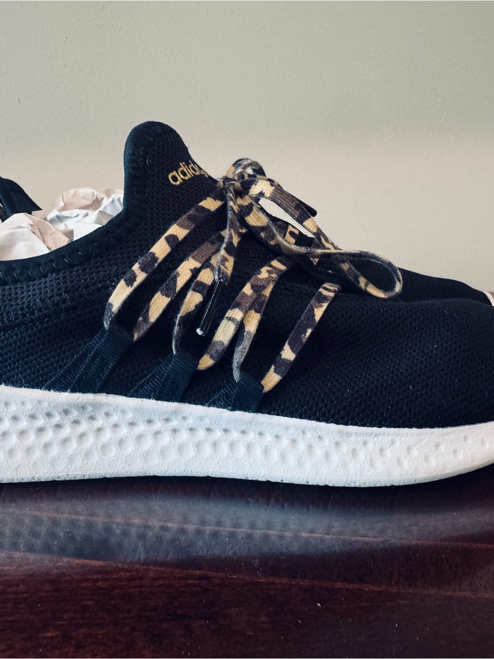adidas Puremotion Adapt 2.0 Black/Leopard Print (Style SKU: GX2143 W8/M6.5